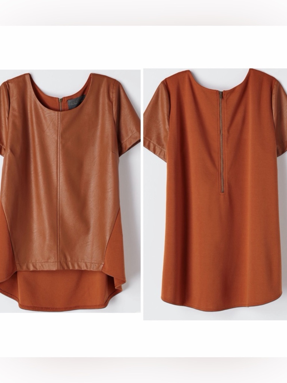 Sunday in Brooklyn Katia Sculpted Vegan Leather Top